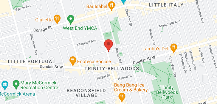 map of 299 OSSINGTON AVE